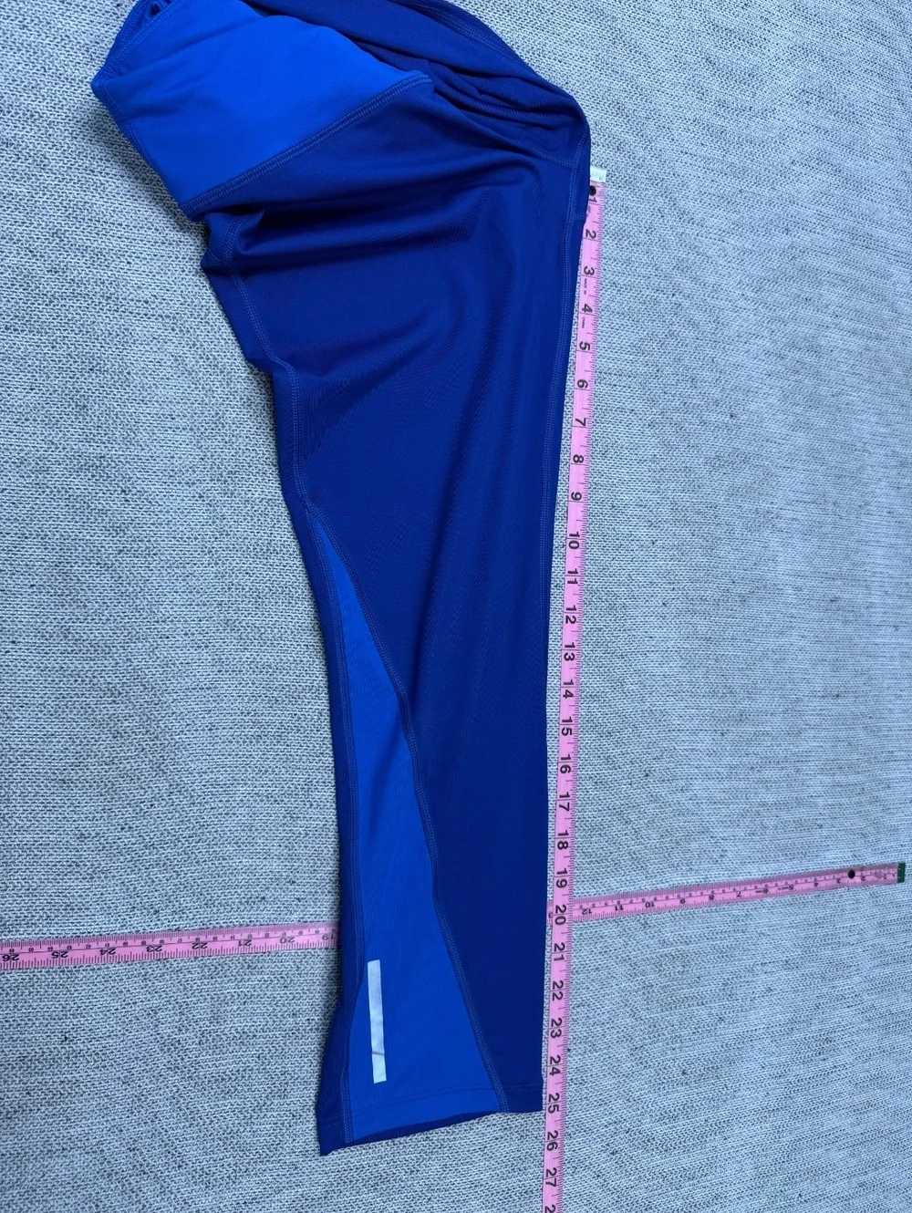 Nike Dri-FIT Capri Leggings Women Large Blue Athletic Wear